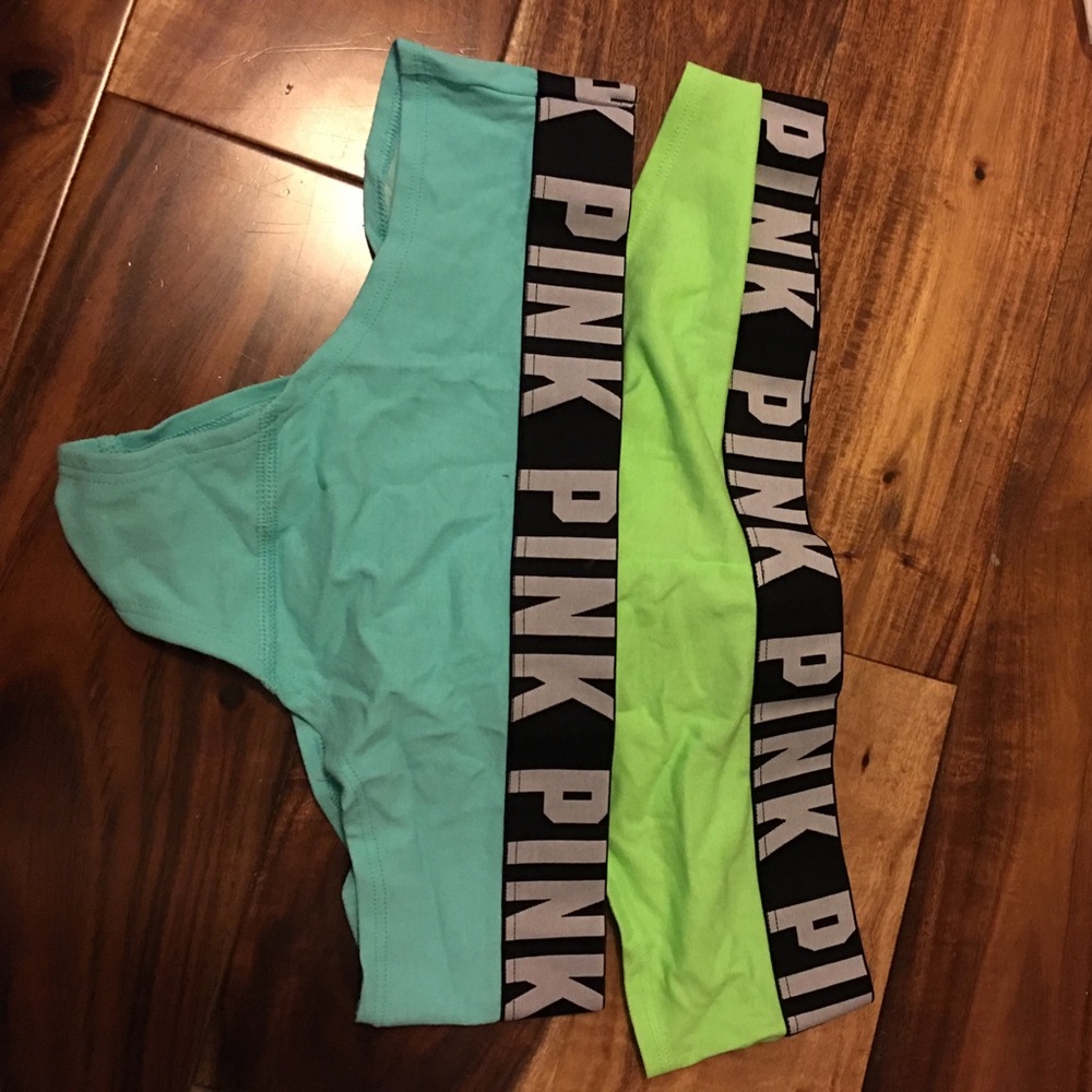 Pink Victoria Secret's extra low rise cheeksters