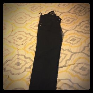 A dark blue women jeans