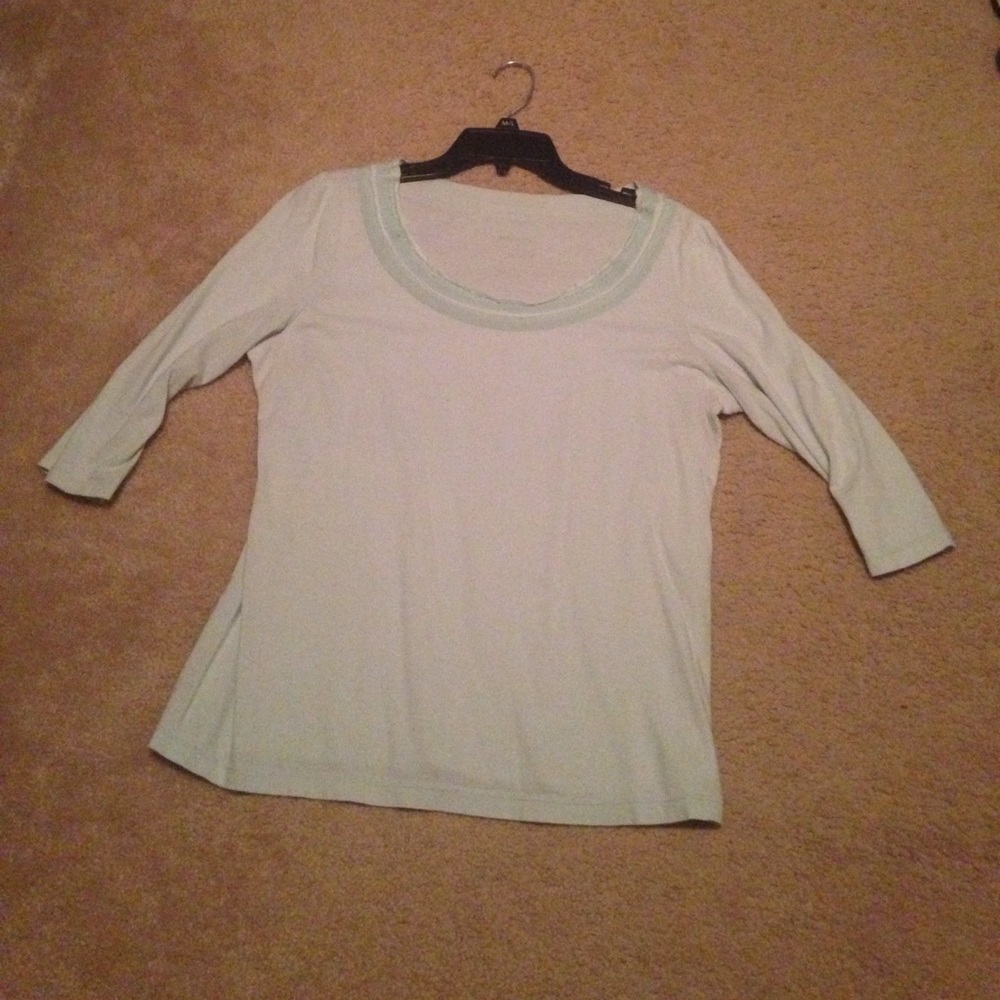 Mint green shirt