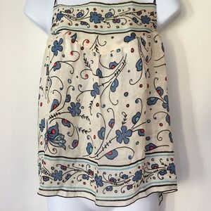 Anna Sui silk ivory blue blouse camisole small 2