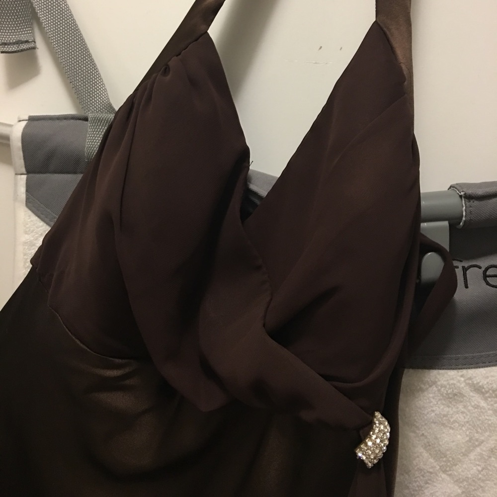 Chocolate full length gown