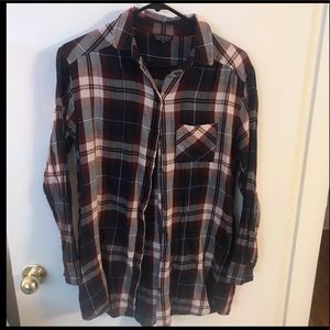 Topshop plaid shirt