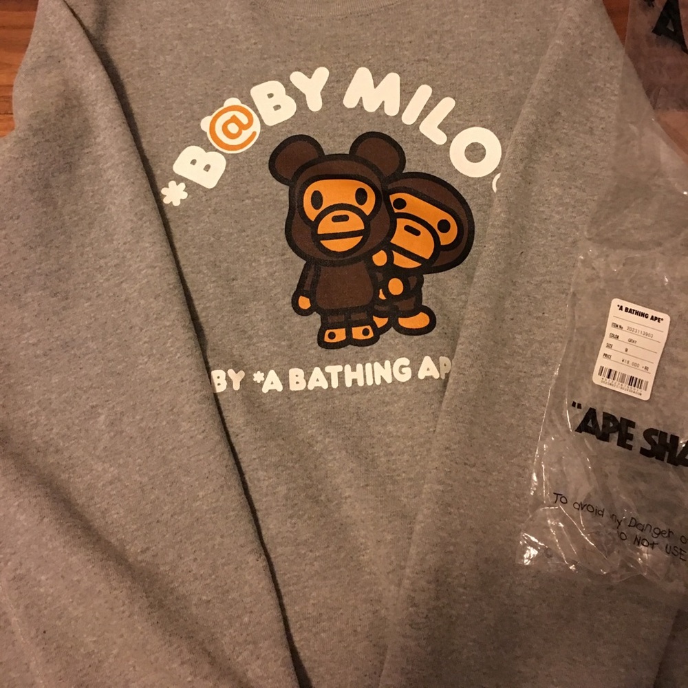 Bape baby milo sweatshirt