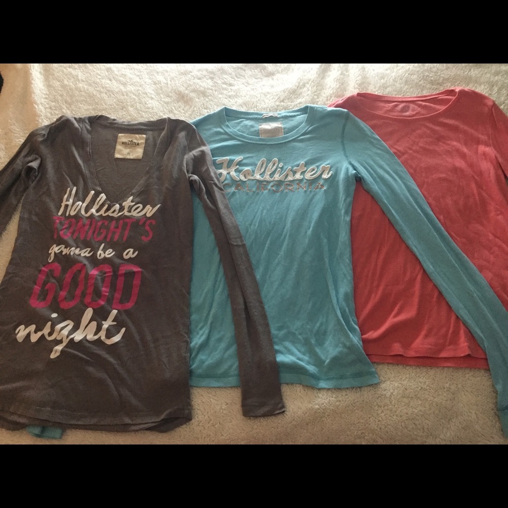 Holister - long sleeve slim fit shirts