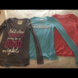 Holister - long sleeve slim fit shirts