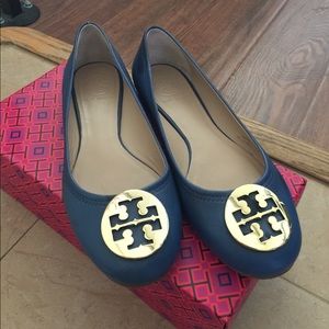 Blue Tory Burch Reva flats