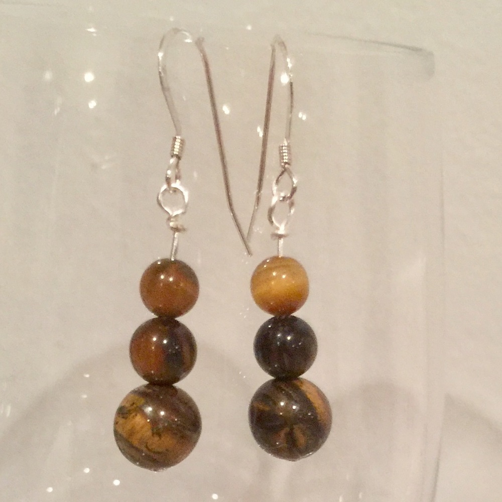 Tigers eye earrings