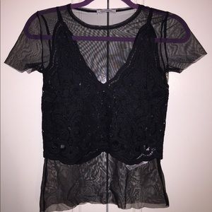 Zara tulle bralette
