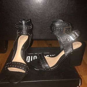 Black Missguided heels.