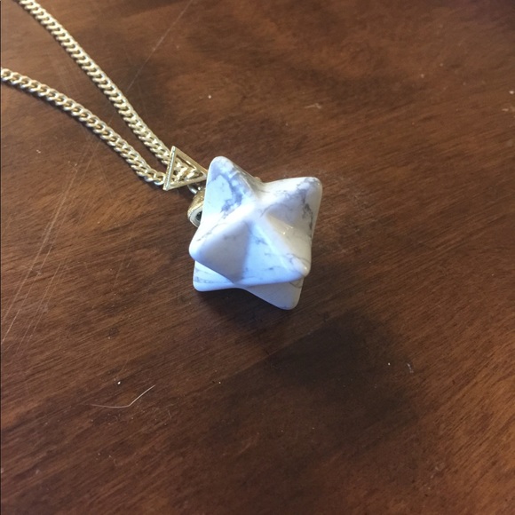 Howlite  Gold Ascension Stone Necklace NWT - Picture 3 of 6