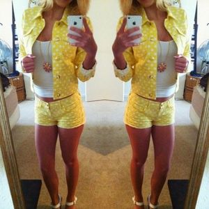 Yellow Polka Dot Set