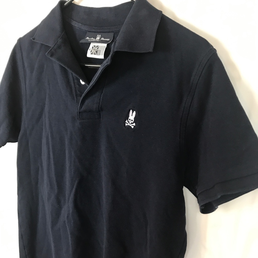 Psycho Bunny Men's Polo Short Sleeve Sz 4 Blue