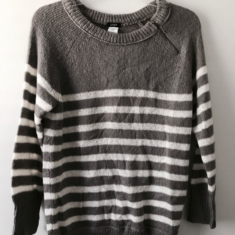 J. Crew Sweater with Zipper Neck Detail