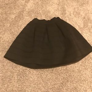 Black midi skirt