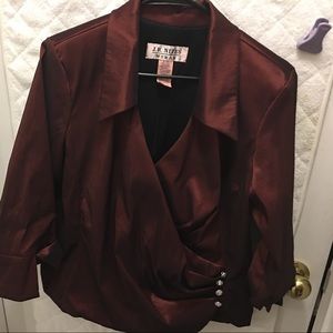 Holiday Red formal top