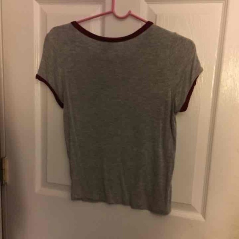 wet seal gray crop top