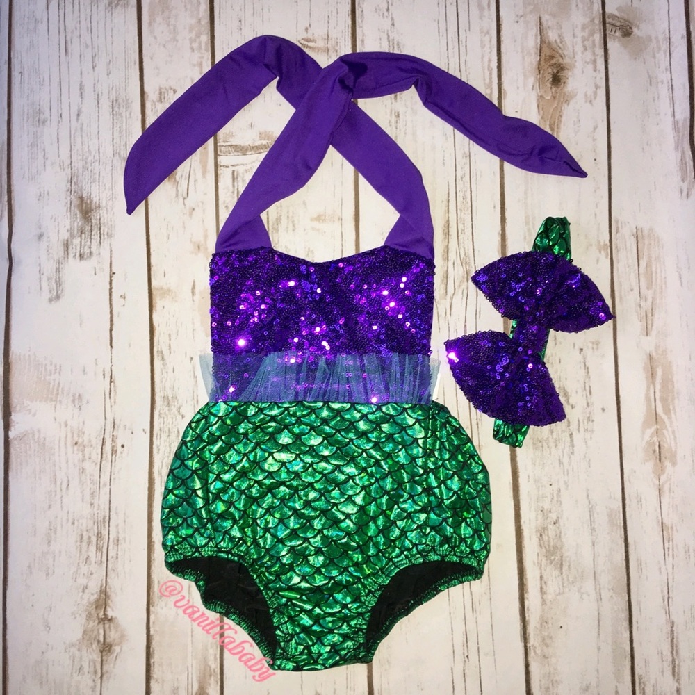 🌸Adorable mermaid romper