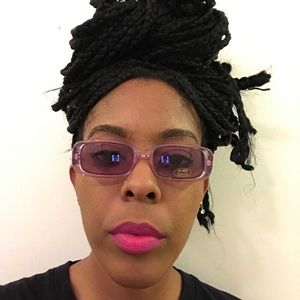 Purple tinted glasses Purple tinted glasses