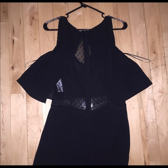 Zara Black Sheer Jumpsuit sz S - Picture 2 of 2