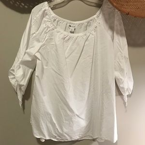 White off the shoulder blouse