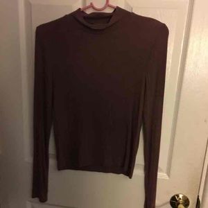 Purple long sleeve shirt