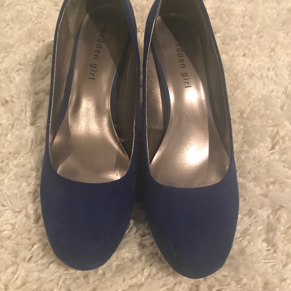 Royal blue shoes