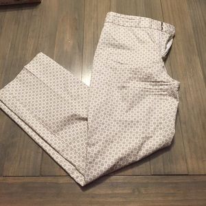 Banana Republic white and cream slacks