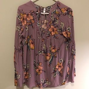 Boho floral shirt
