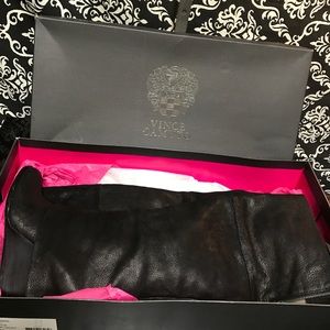 New Womens Vince Camuto Black Leather boots Sz 10 New Womens Vince Camuto Black Leather boots Sz 10