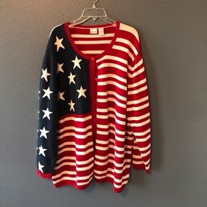 Patriotic cardigan!