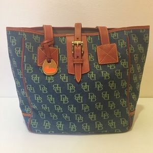 Dooney & Bourke Signature Denim Bucket Bag Dooney & Bourke Signature Denim Bucket Bag