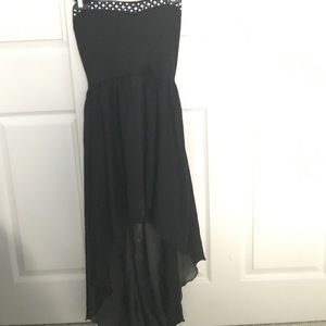 Mystic black high low dress size small