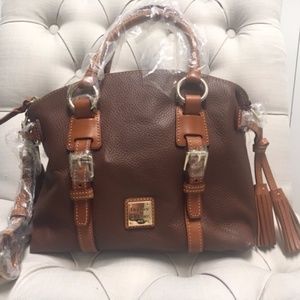 NEW Dooney & Bourke Pebble Leather Domed Satchel NEW Dooney & Bourke Pebble Leather Domed Satchel