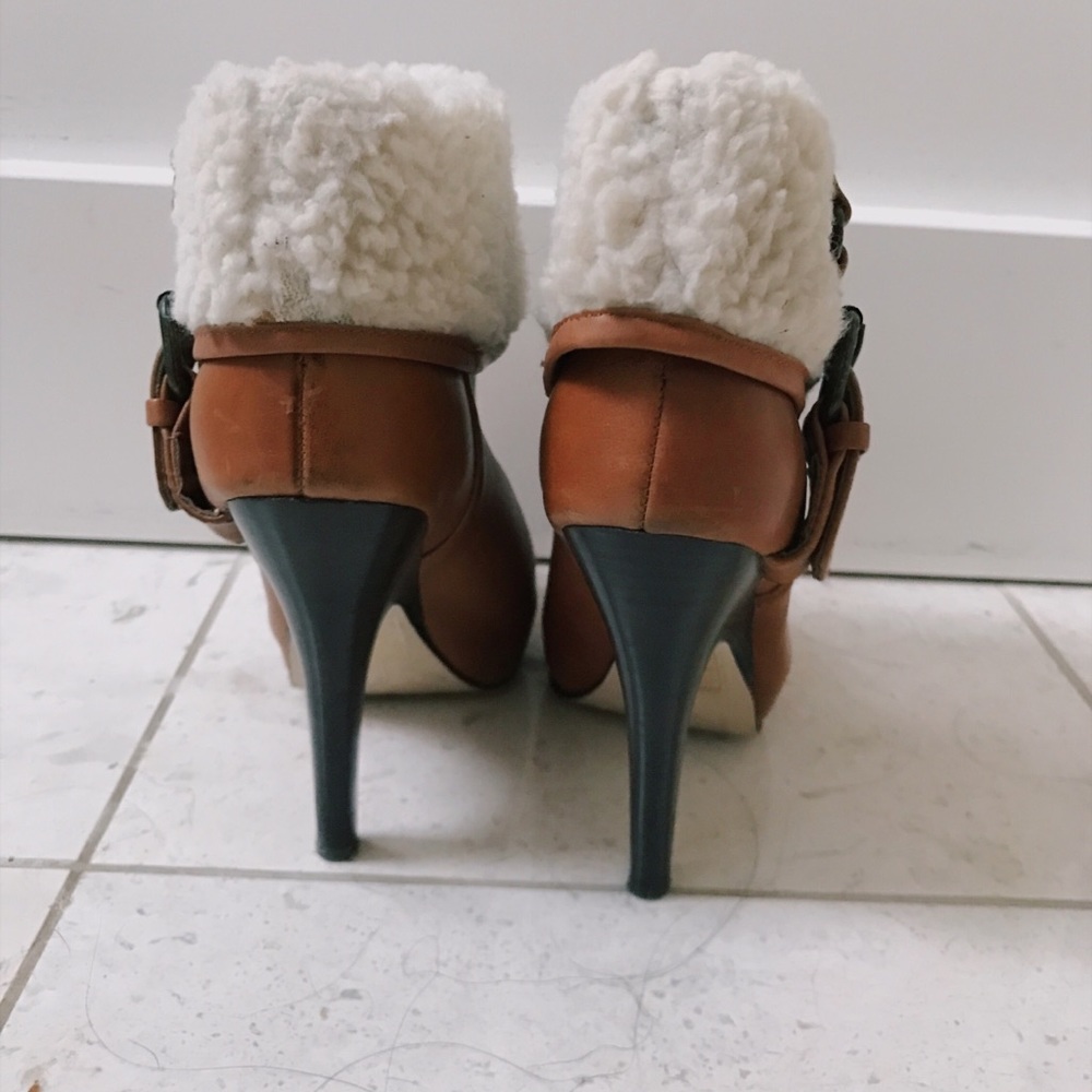 Dolce Vita Shearling Booties Sz 6 - Picture 4 of 6