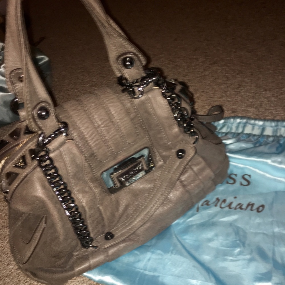 Guess by Marciano Gray Studded Satchel