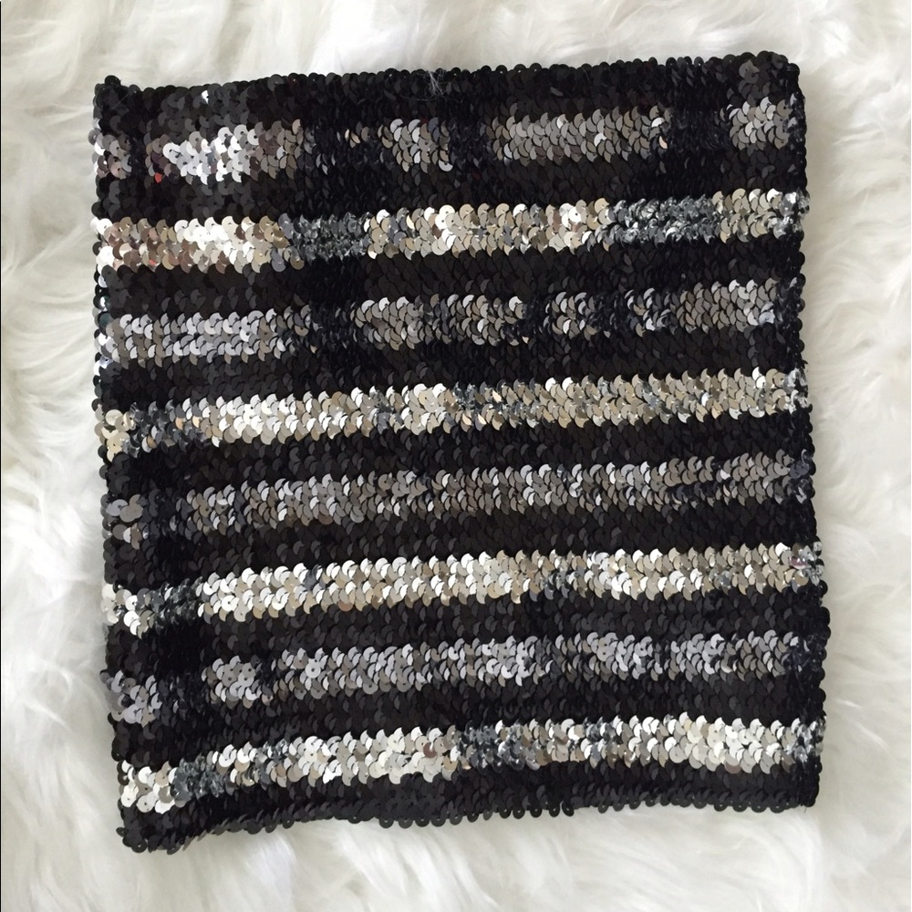 Silence and Noise sequined crop top