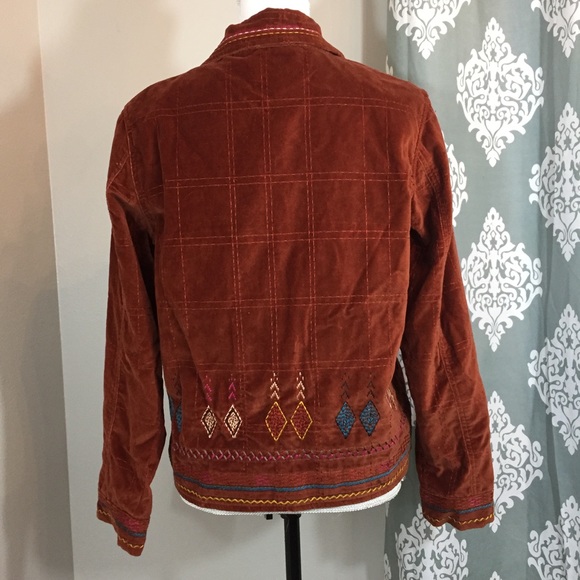 Coldwater Creek Suede Tribal Jacket - Picture 5 of 7