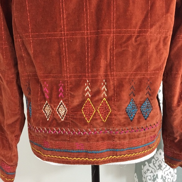 Coldwater Creek Suede Tribal Jacket - Picture 6 of 7