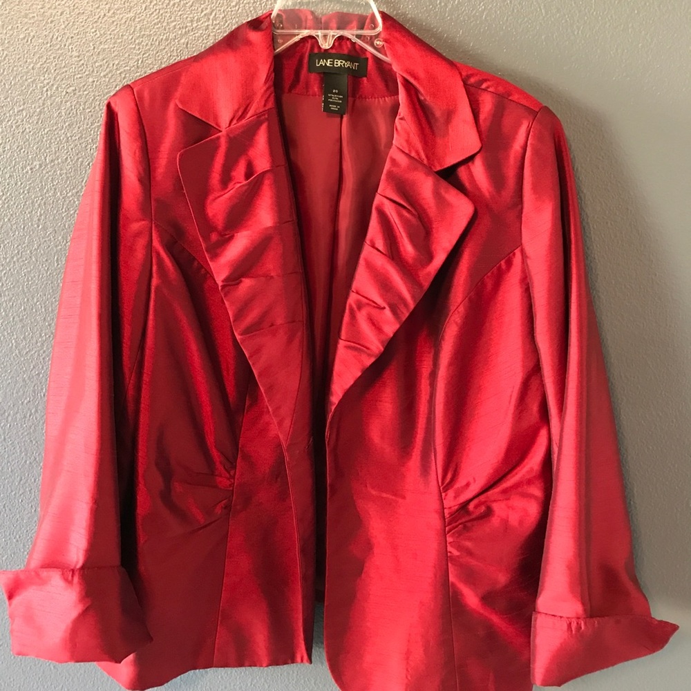 Maroon Silk look Blazer