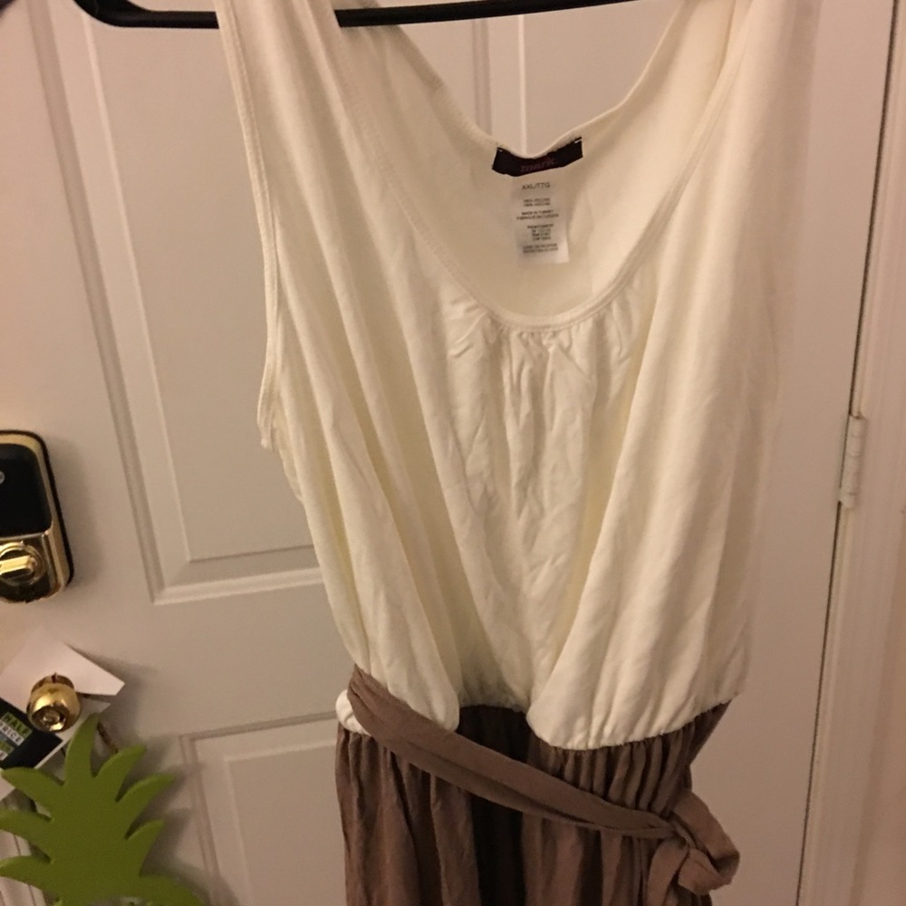 NWOT two colored mini tank dress