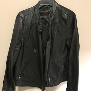 Forever21 + Faux leather jacket
