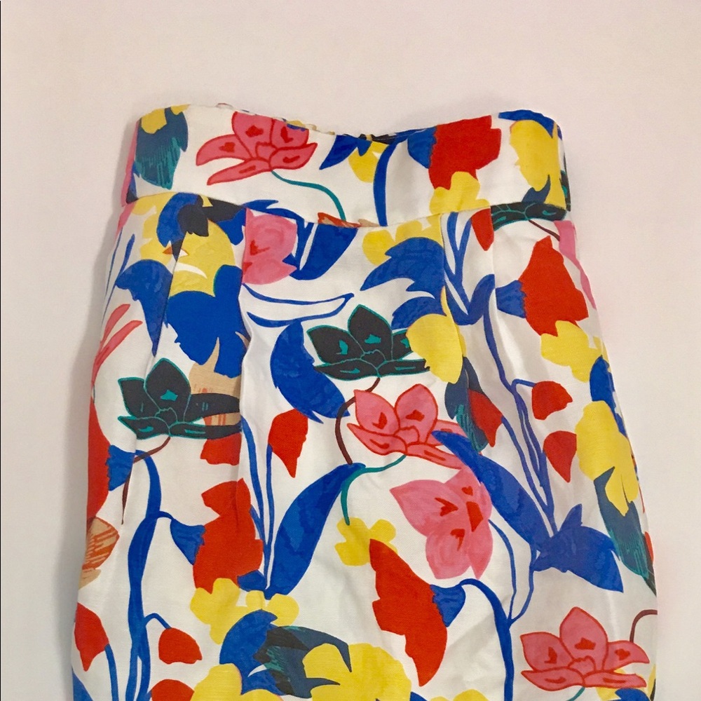 J.Crew Pintucked midi skirt in morning floral