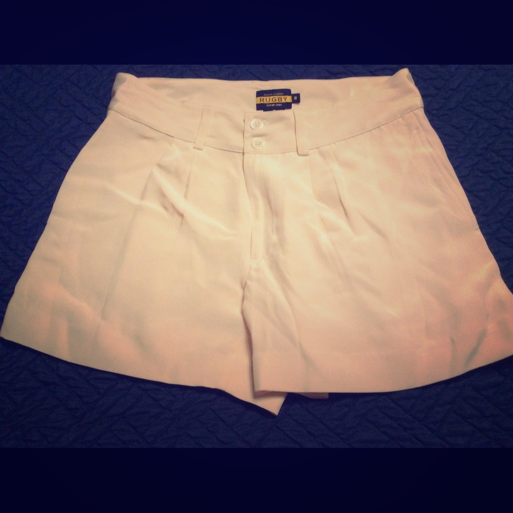 Ralph Lauren Rugby cream shorts, size 8