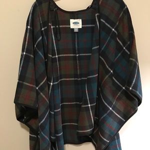Plaid cape