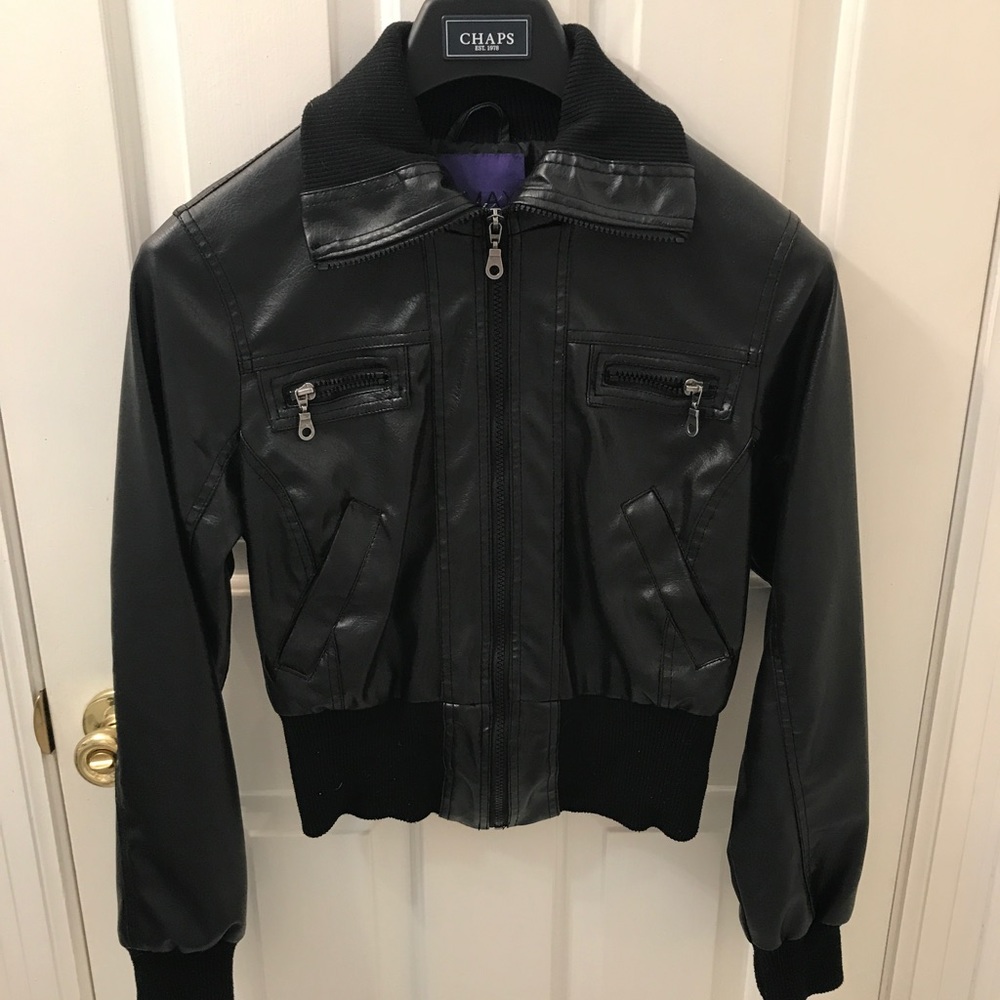 Fake leather jacket