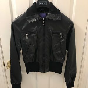 Fake leather jacket