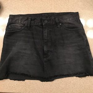 Black jean free people skirt!!! Size 4!