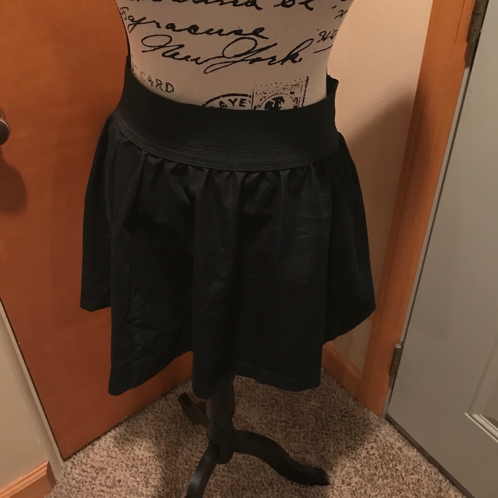 Black mini skirt size XL