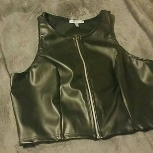 Leather vest