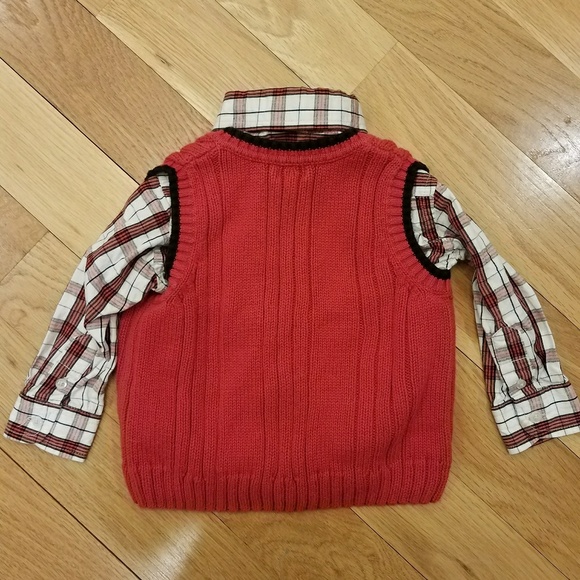 Heartstrings Sweater Vest and Button Down Set - Picture 2 of 3